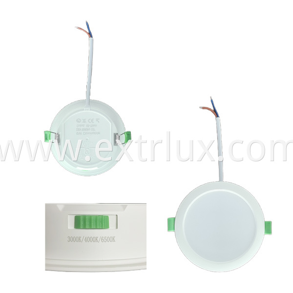 led Plastic Side dial downlight 9W 3CCT